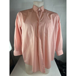 Men’s Van Heusen Wrinkle-Free Long Sleeve Button Up Dress Shirt Size 18-34/35